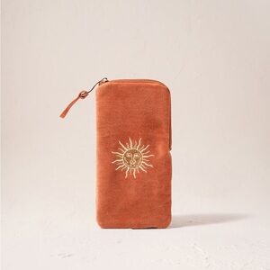 Elizabeth Scarlett Sun Goddess Glasses Case in Rust